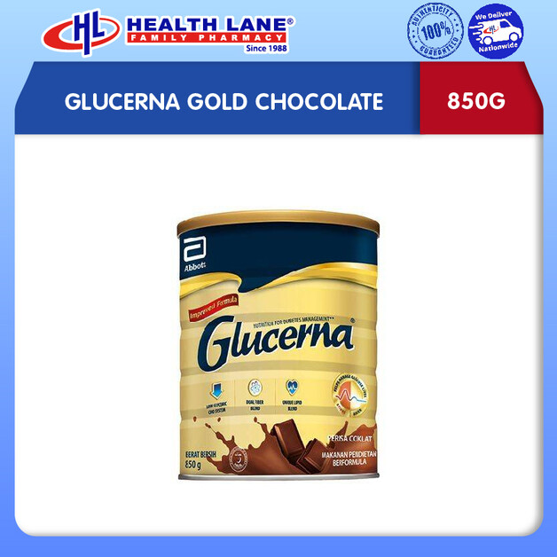 GLUCERNA GOLD COKLAT (850G)